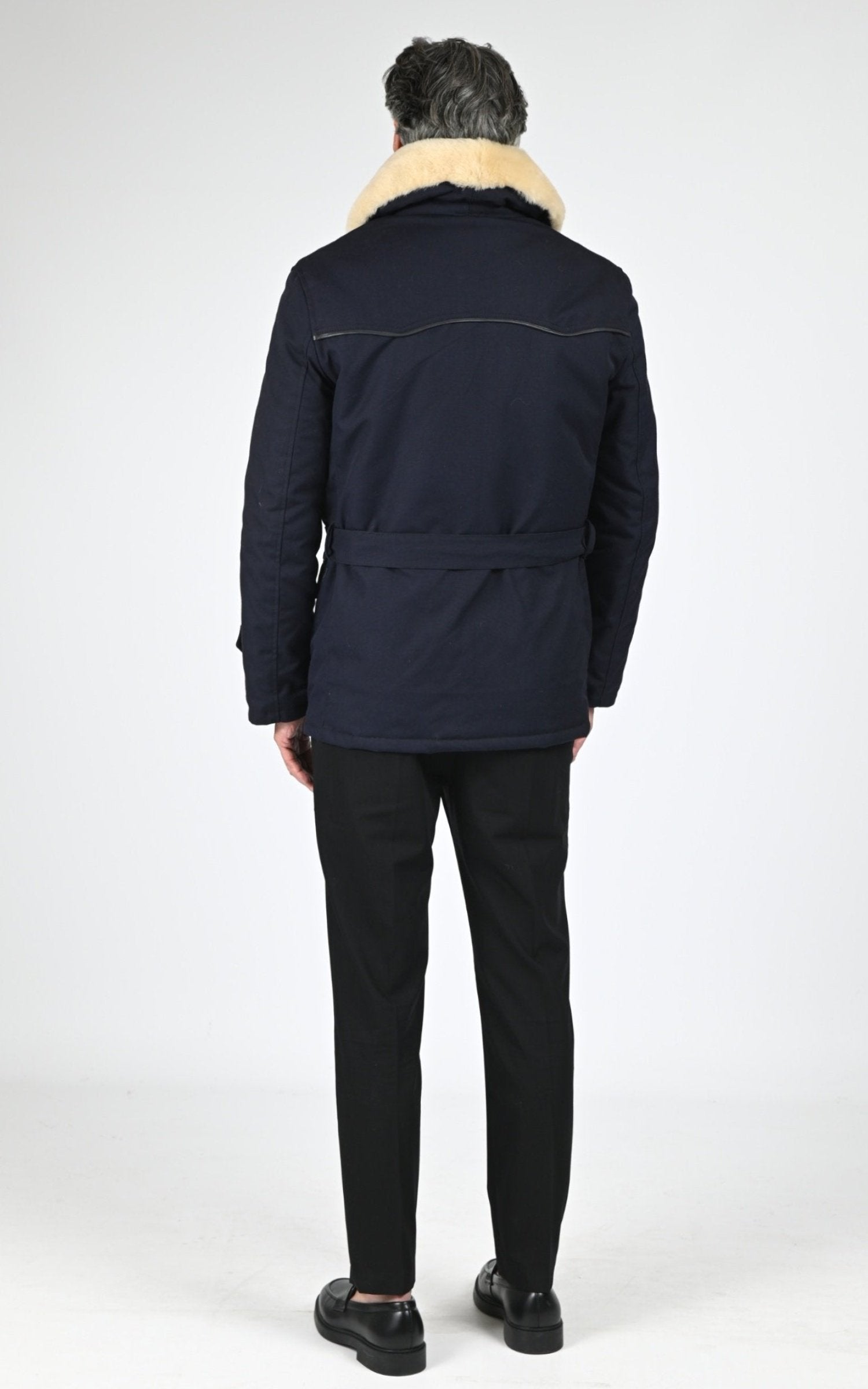 Veste Textile Homme La Canadienne, modèle Canadienne 2 de couleur bleu nuit 4