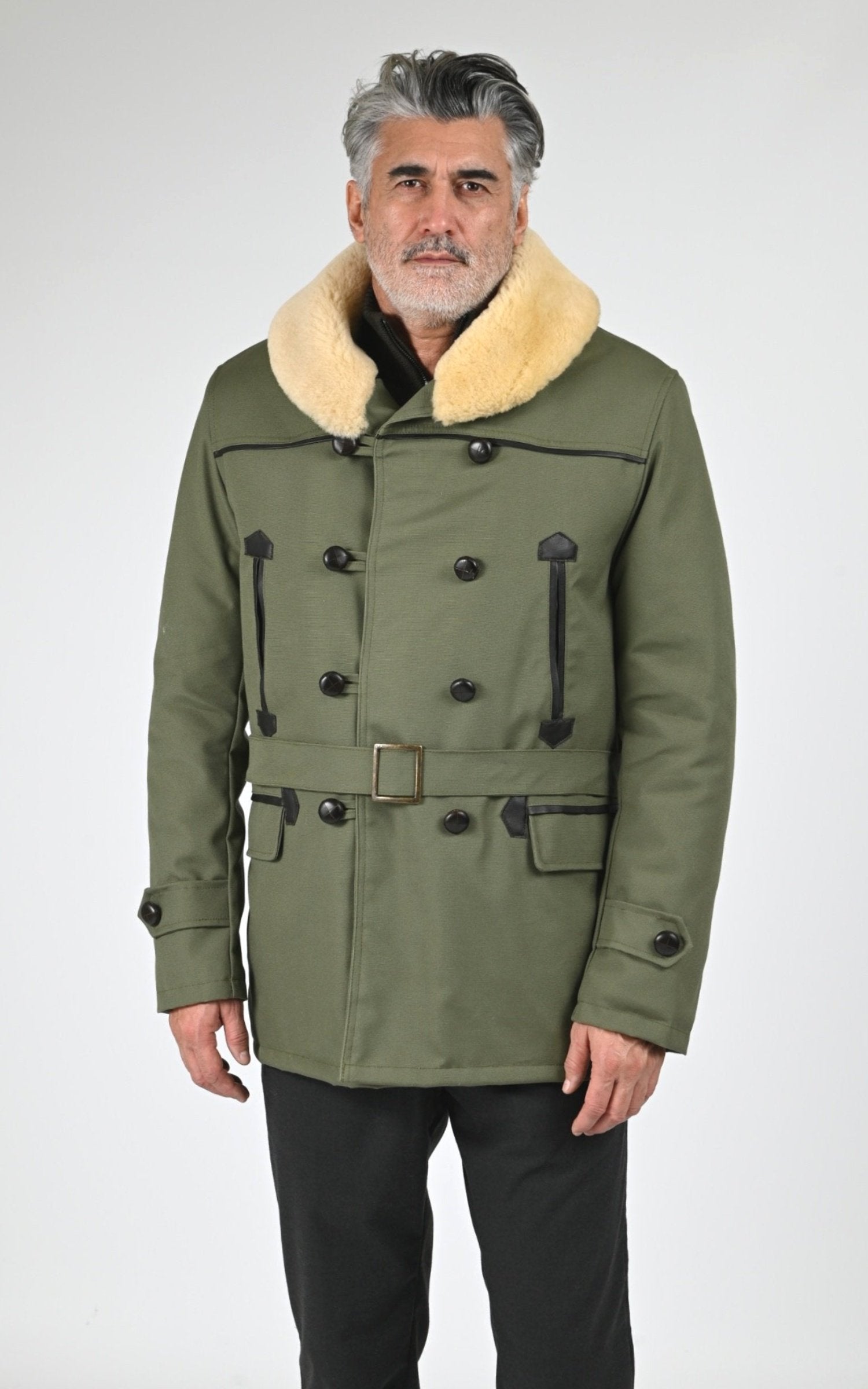 Veste Textile Homme La Canadienne, modèle Canadienne 2 de couleur kaki 1