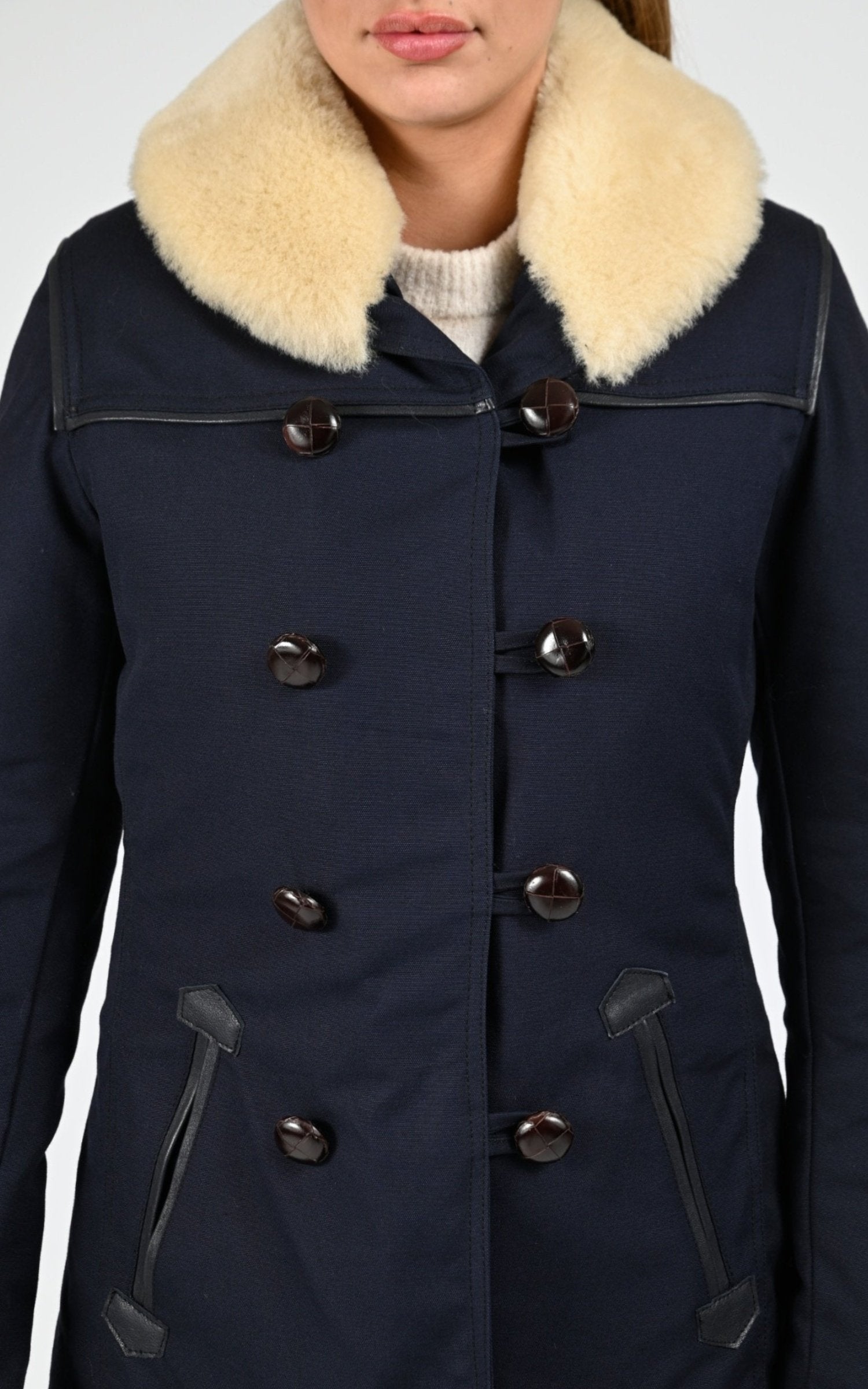 Veste Textile Femme La Canadienne, modèle Canadienne f de couleur bleu 5