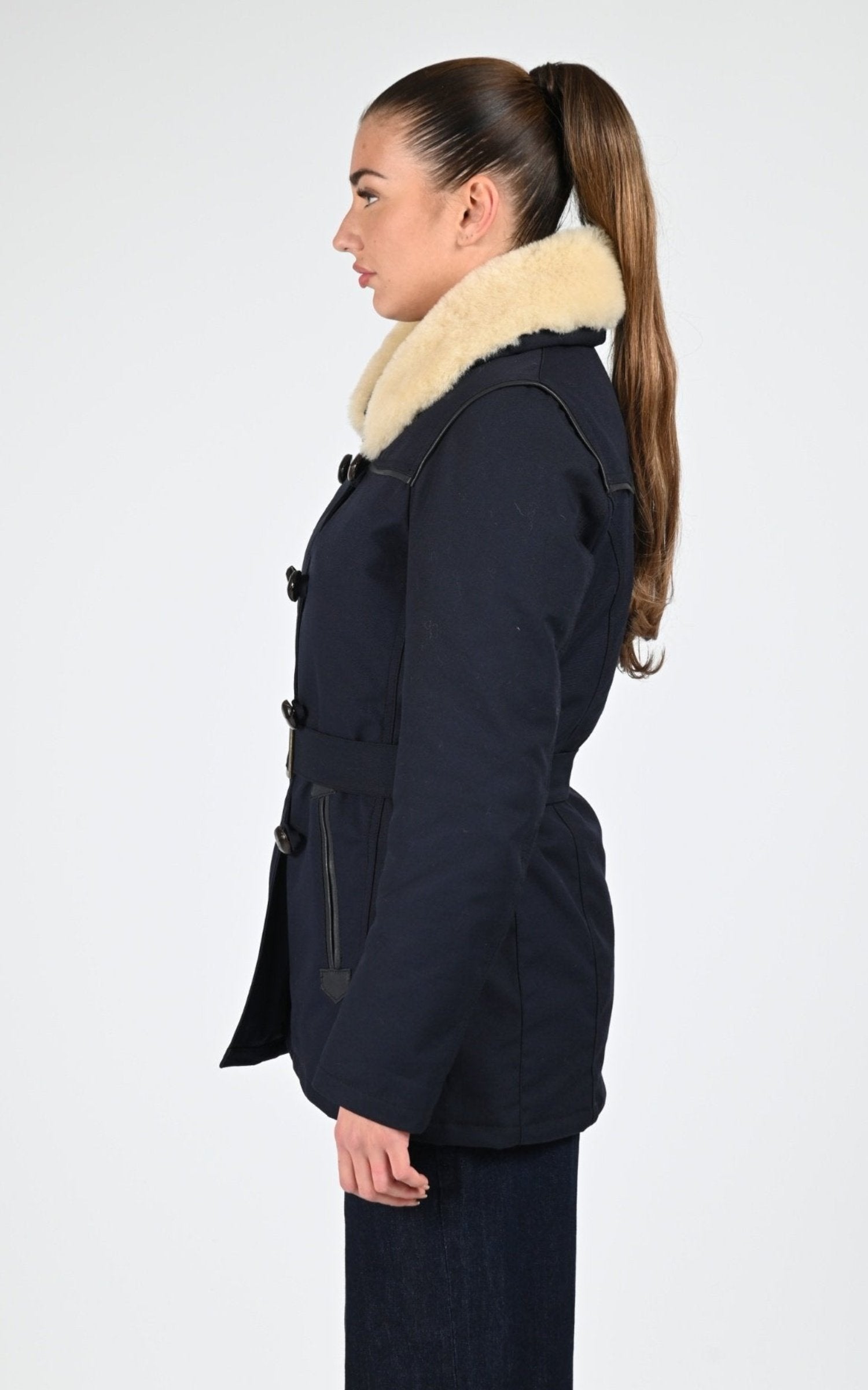 Veste Textile Femme La Canadienne, modèle Canadienne f de couleur bleu 3