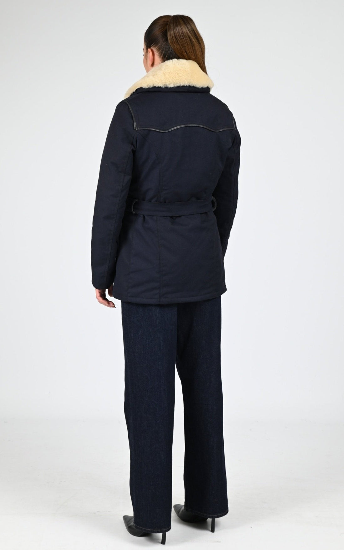 Veste Textile Femme La Canadienne, modèle Canadienne f de couleur bleu