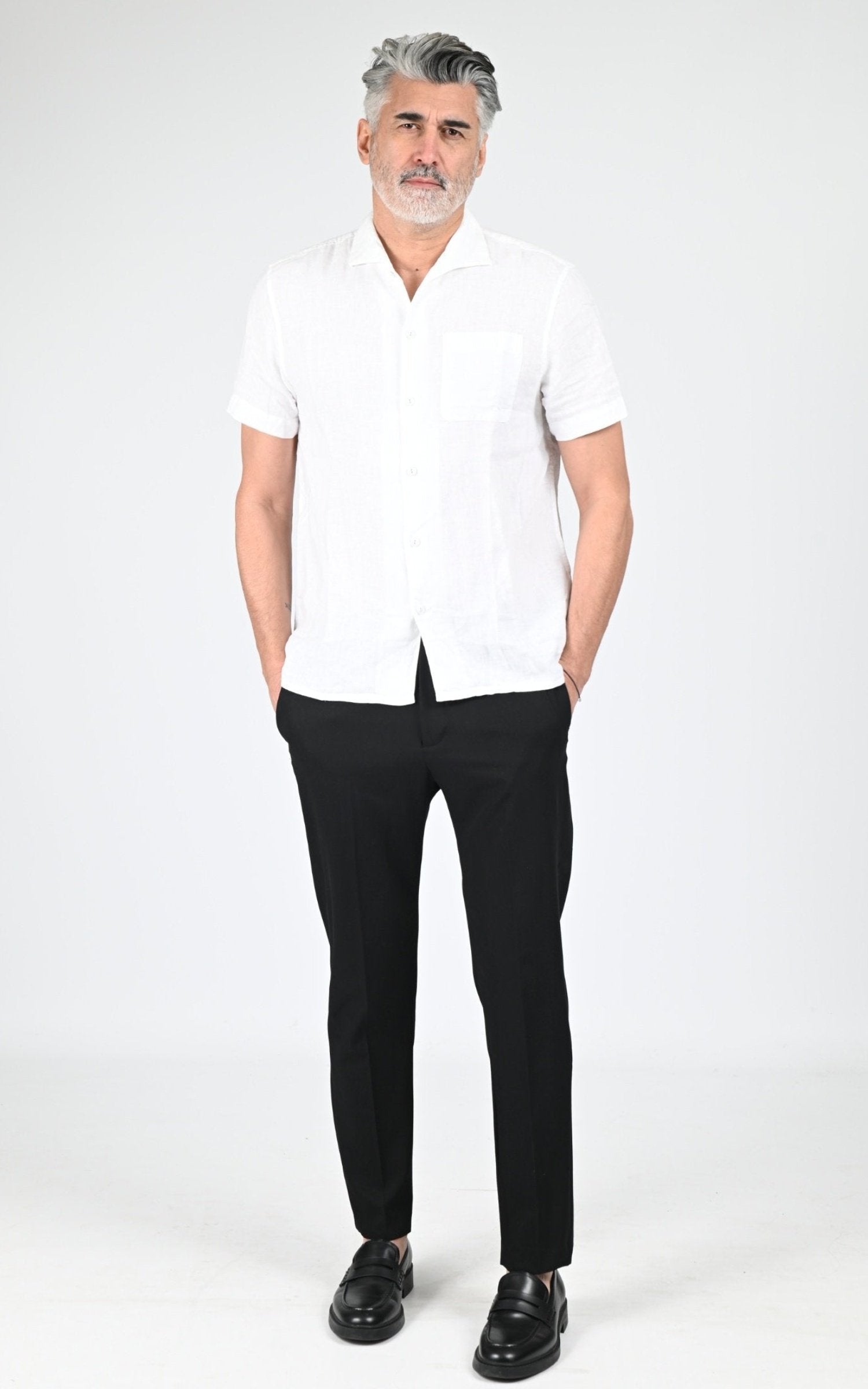 Chemise Textile Homme Rivieras, modèle Canaries de couleur blanc
