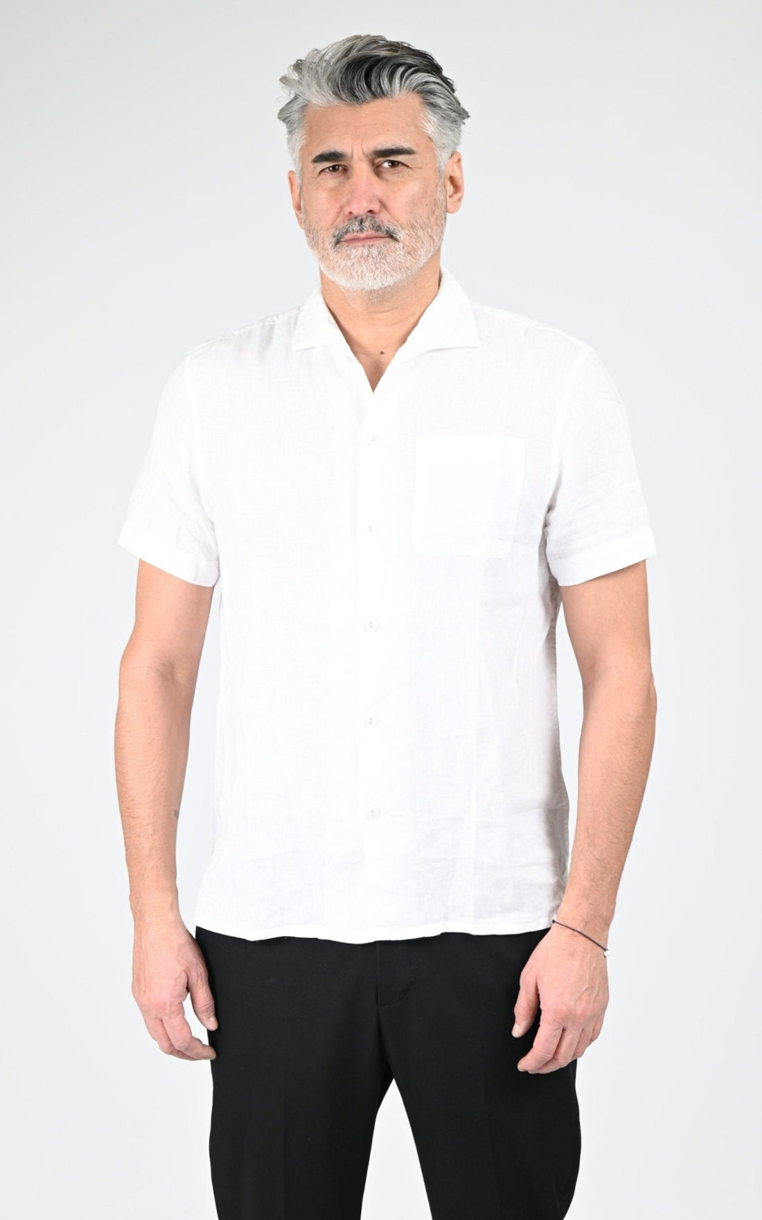 Chemise Textile Homme Rivieras, modèle Canaries de couleur blanc