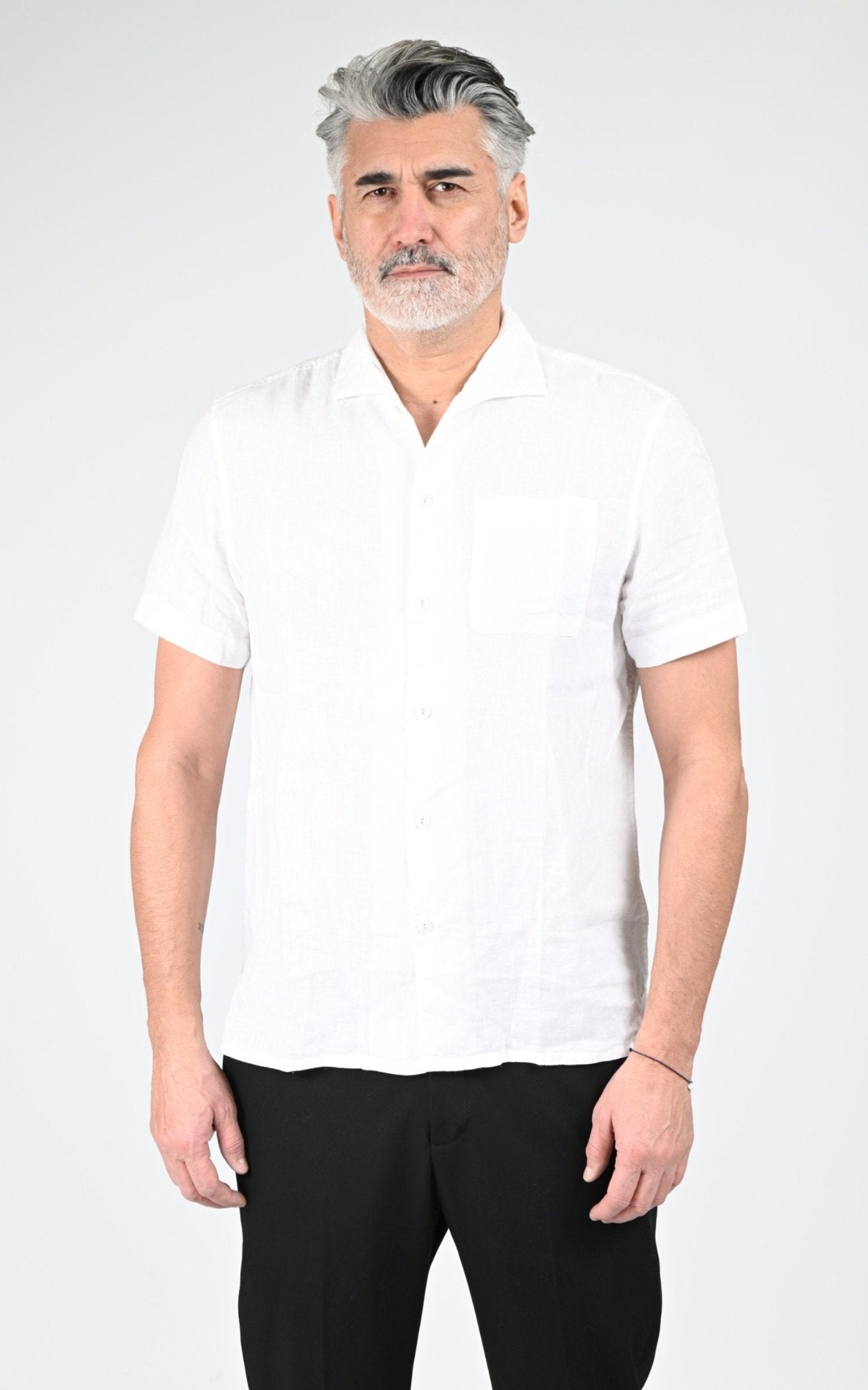 Chemise Textile Homme Rivieras, modèle Canaries de couleur blanc 1