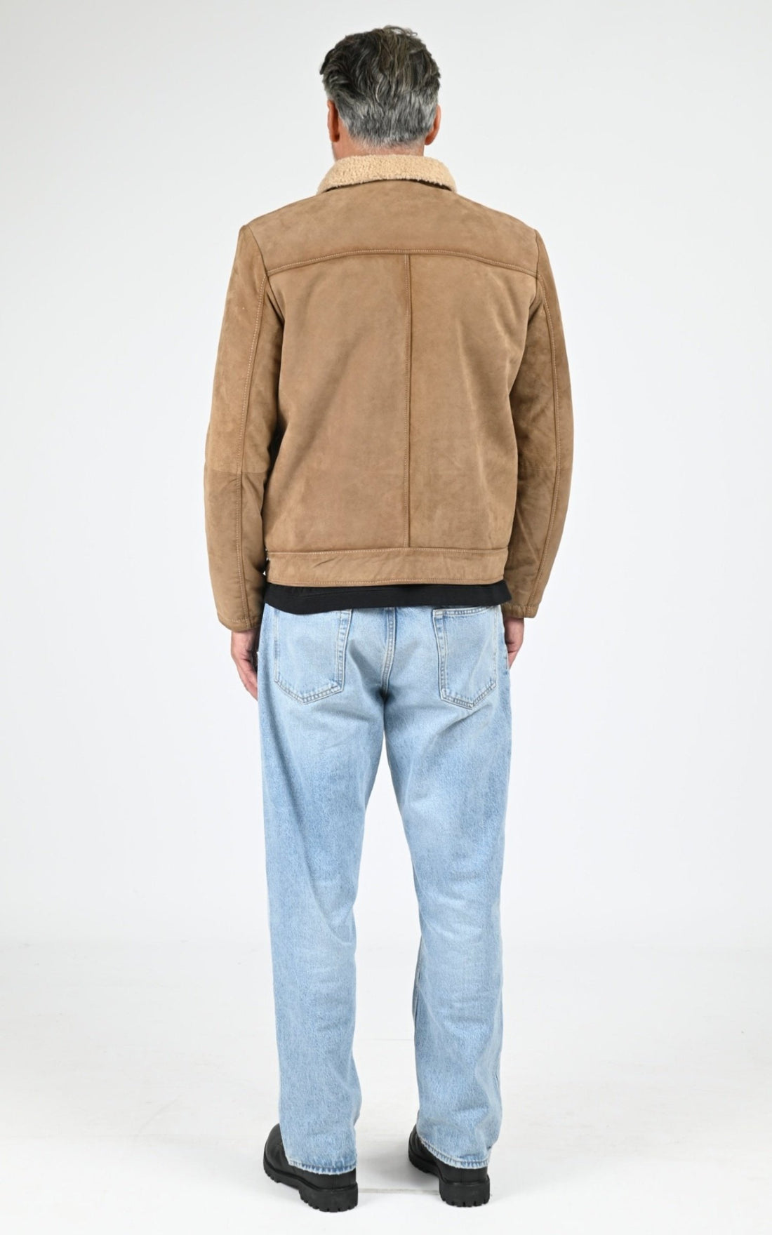 Blouson Daim Homme Smarty, modèle Casimiro 7768 de couleur beige 21