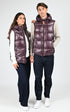Gilet_doudoune Textile Mixte Gertrude, modèle Cesar de couleur burgundy