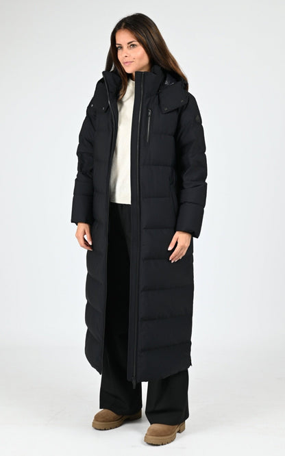 3/4 doudoune Textile Femme Moose Knuckles, modèle Chelia 3q m35lp280s de couleur black blk sh 305