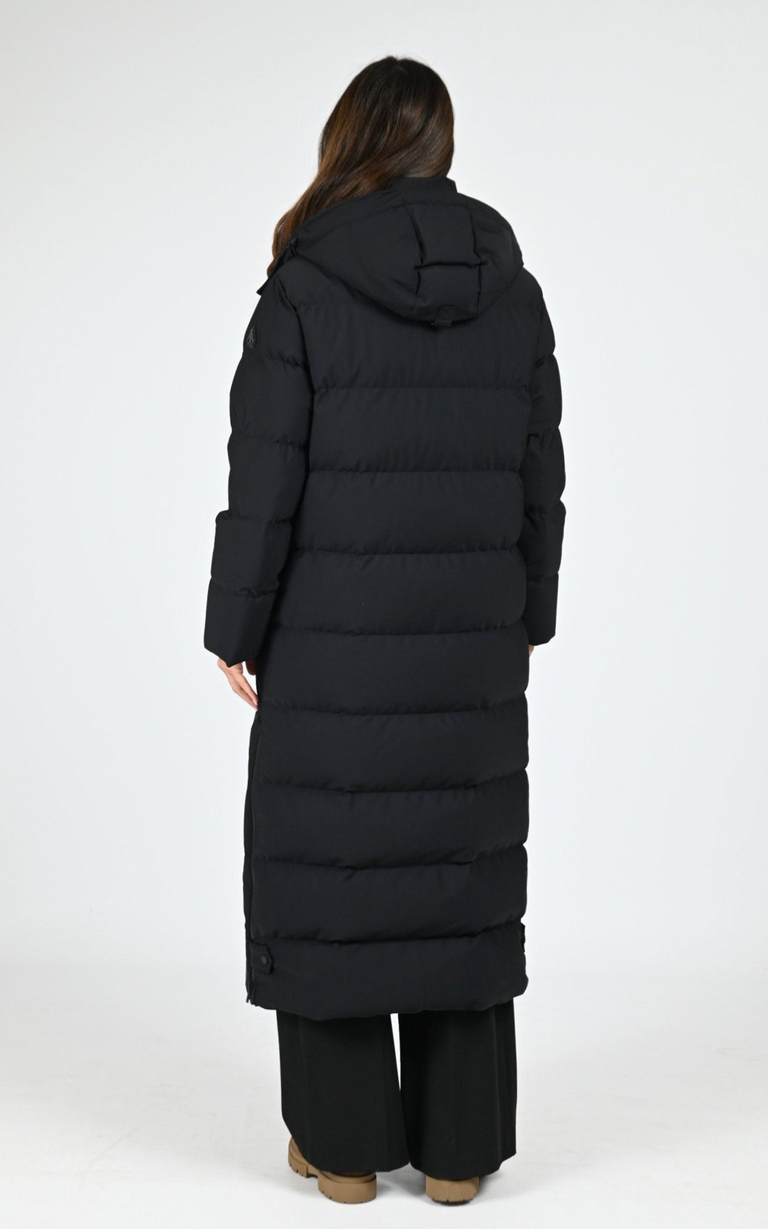 3/4 doudoune Textile Femme Moose Knuckles, modèle Chelia 3q m35lp280s de couleur black blk sh 305