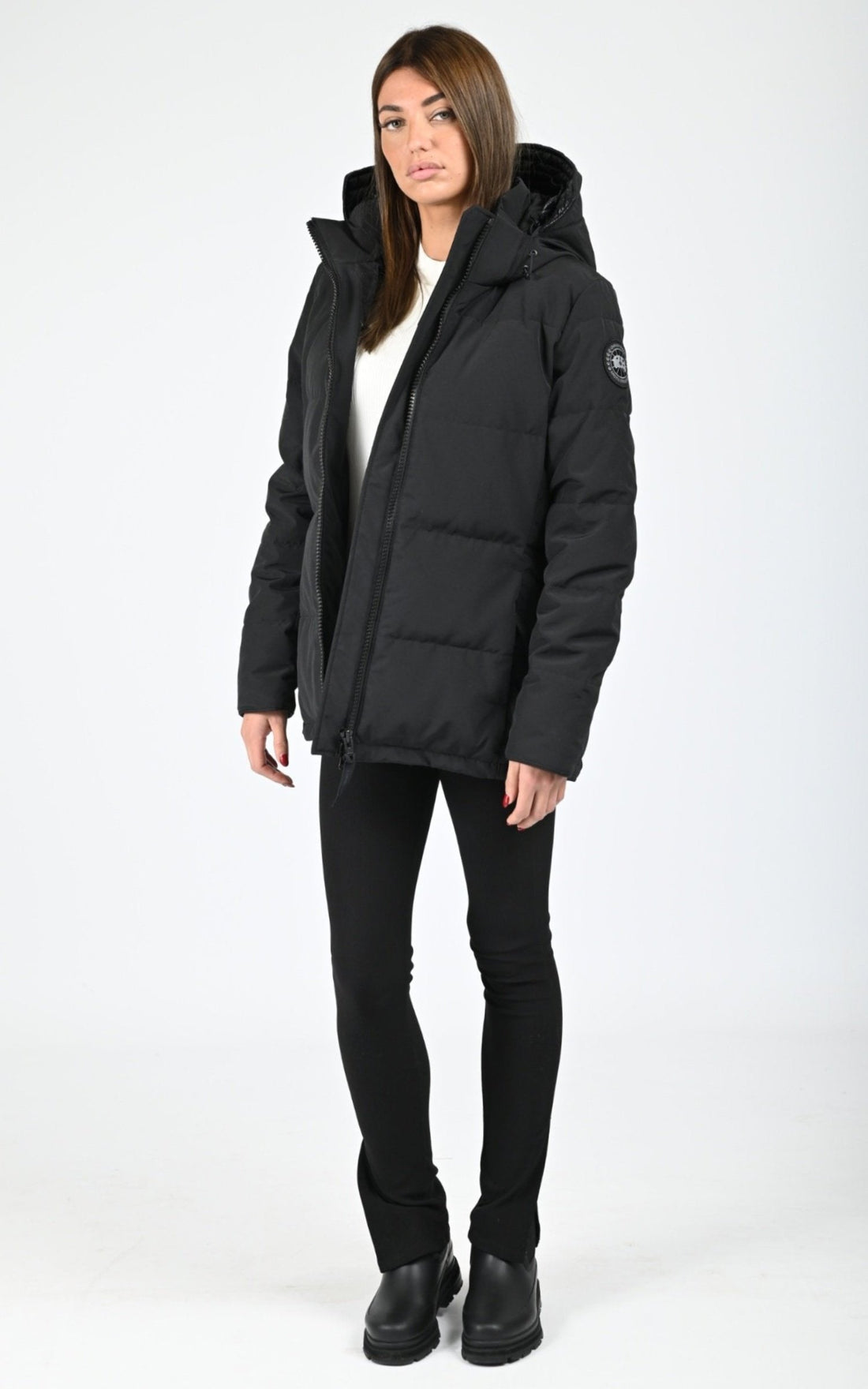 3/4 doudoune Textile Femme Canada Goose, modèle Chelsea 3804wb black label de couleur black 61