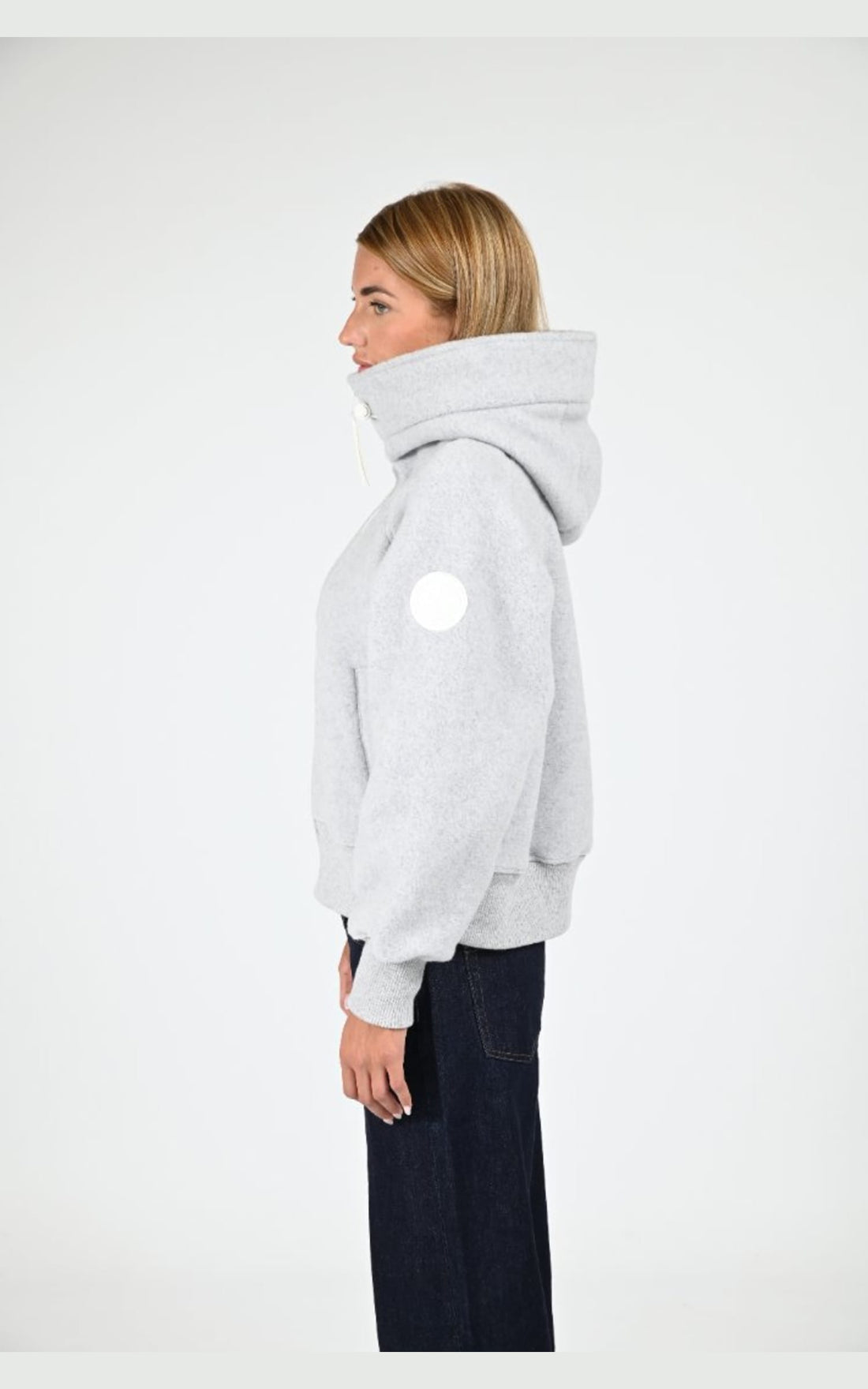 Blouson Textile Femme Canada Goose, modèle Chilliwack fleece 7102w de couleur silverbirch heather
