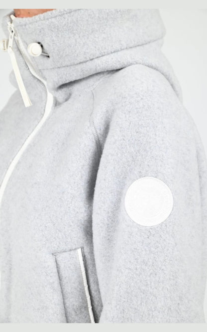 Blouson Textile Femme Canada Goose, modèle Chilliwack fleece 7102w de couleur silverbirch heather