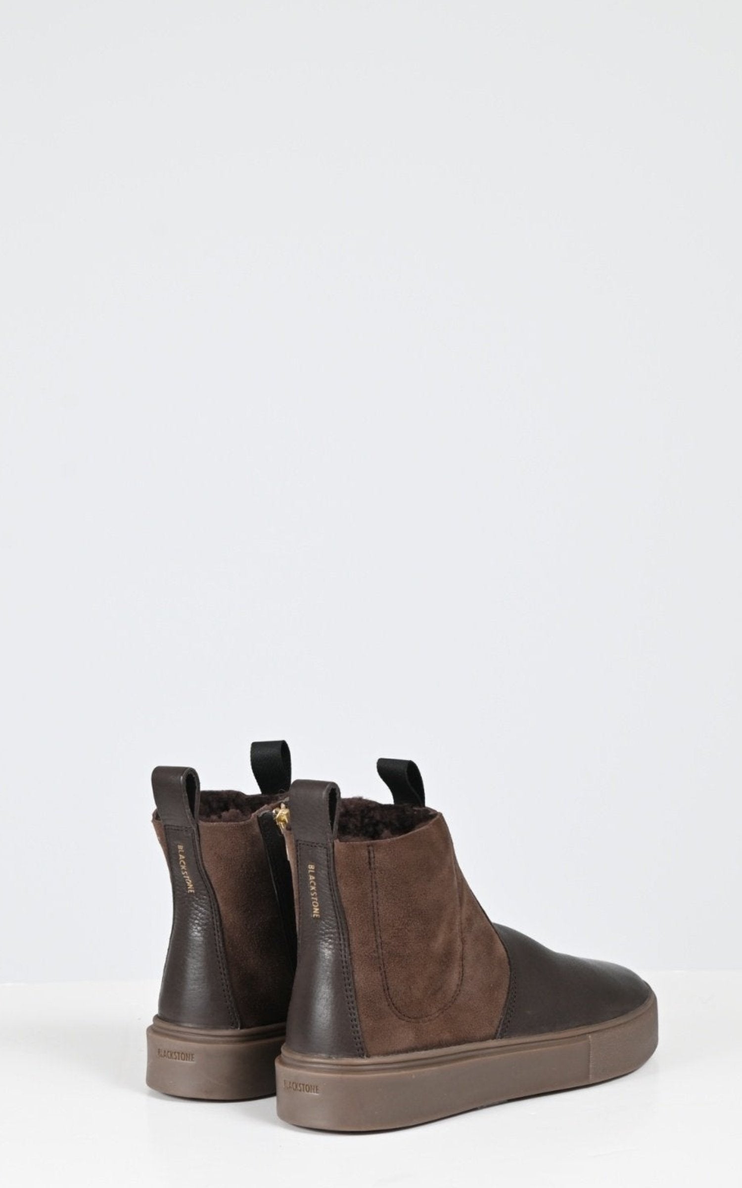 Boots Cuir Femme Blackstone, modèle Cl208 de couleur coffee bean