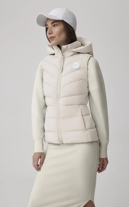 Gilet Textile Femme Canada goose, modèle Clair vest 2333ww de couleur blanc