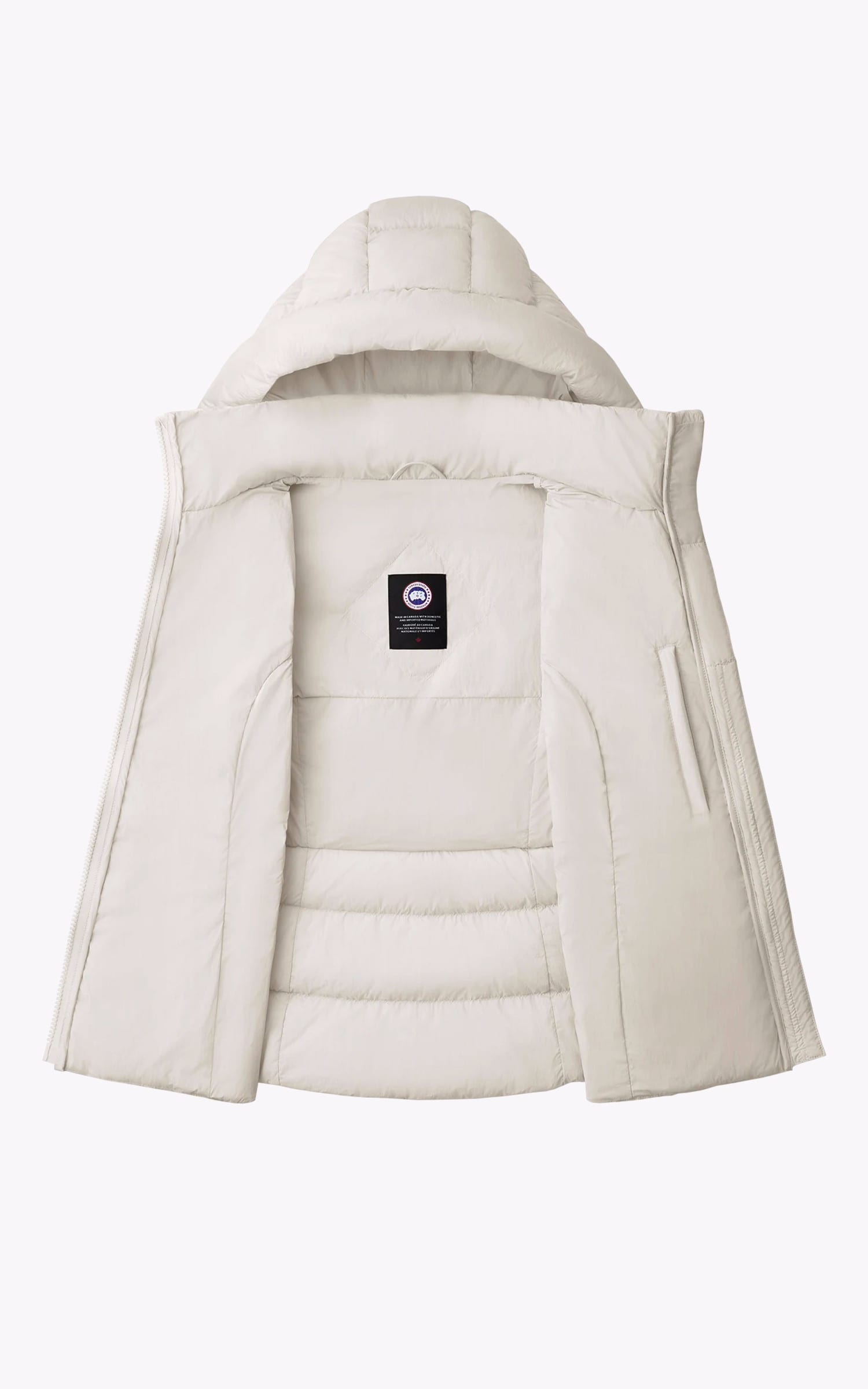 Gilet Textile Femme Canada goose, modèle Clair vest 2333ww de couleur blanc