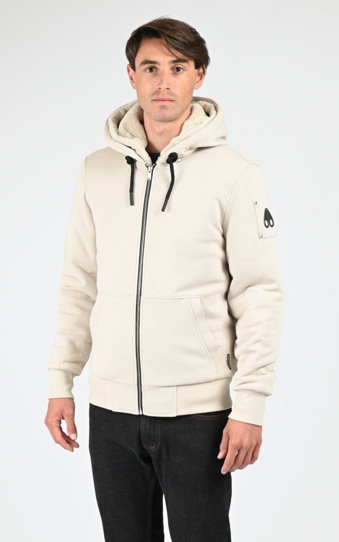 Gilet Textile Homme Moose Knuckles, modèle Classic bunny 3 m32ms600 de couleur alabaster 1718