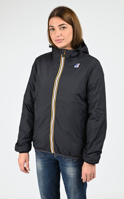 Blouson Textile Mixte K-Way, modèle Claude warm 4.0 k61273w de couleur black usy