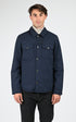 Veste Textile Homme Woolrich, modèle Cloth alaskan os2001 de couleur melton blue