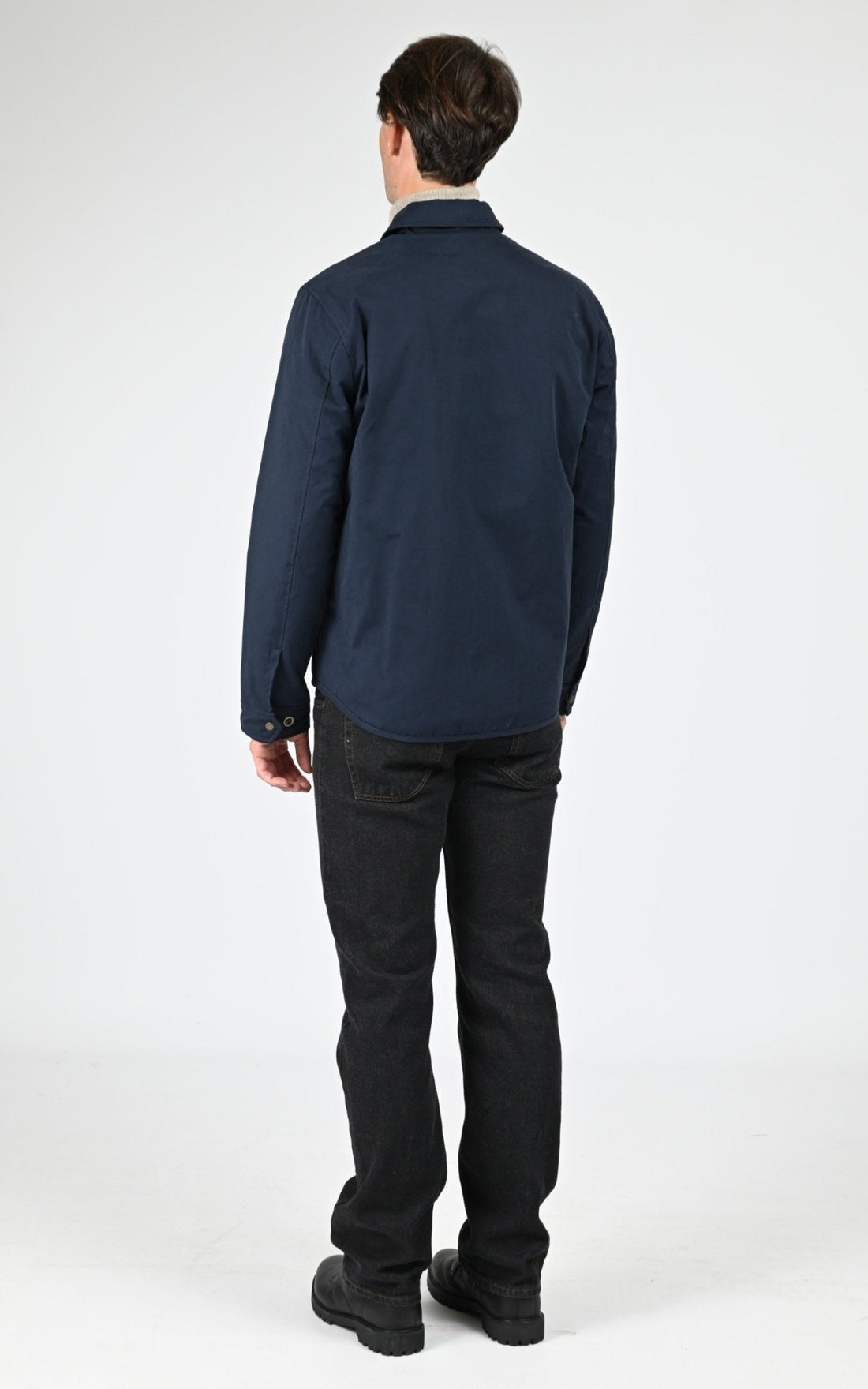 Veste Textile Homme Woolrich, modèle Cloth alaskan os2001 de couleur melton blue