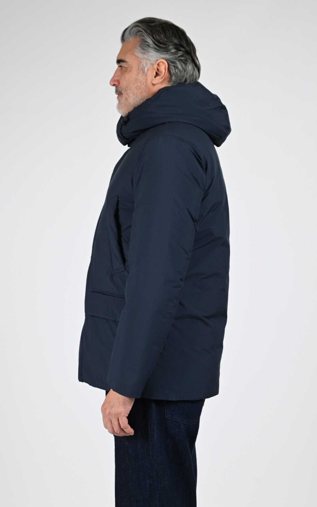 Parka Textile Homme Woolrich, modèle Cloud artic parka ou2092 de couleur melton blue