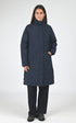 3/4 doudoune Textile Femme Woolrich, modèle Cloud lily ou2112 de couleur melton blue
