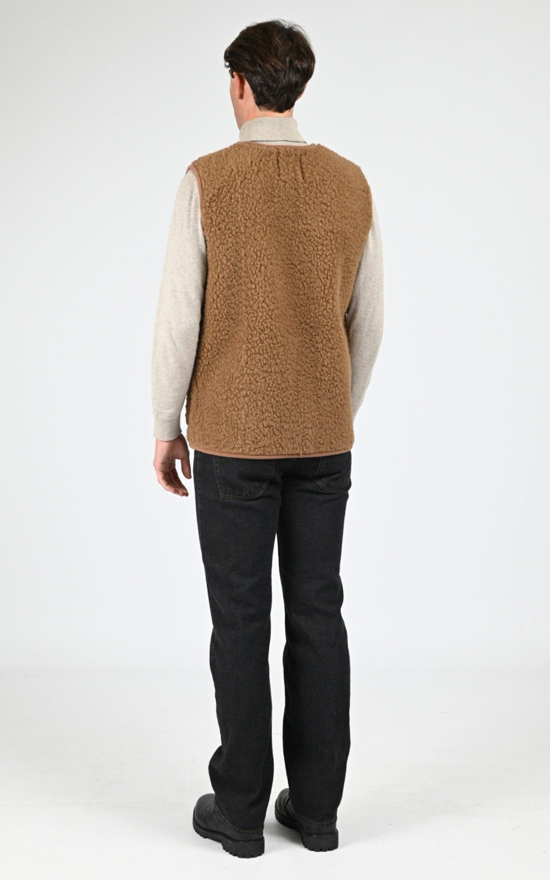 Gilet Textile Homme La Canadienne, modèle Cool de couleur marron