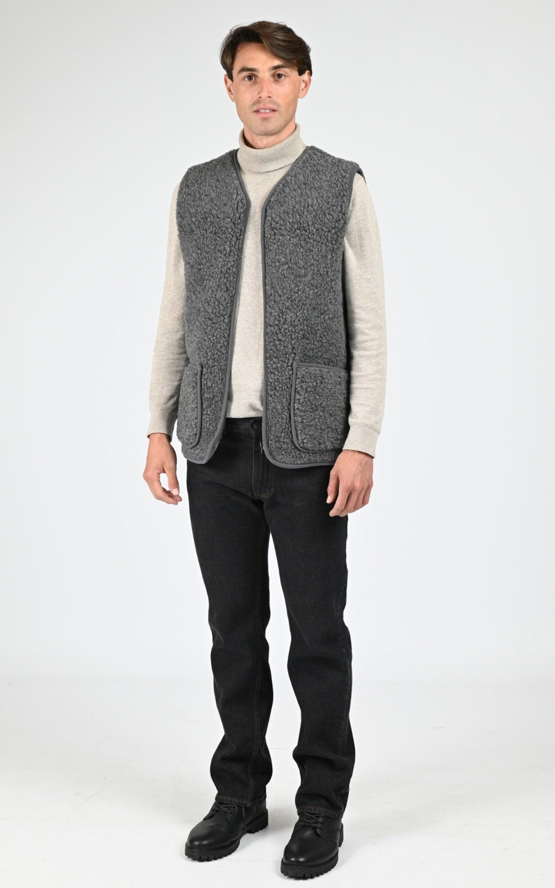 Gilet Textile Homme La Canadienne, modèle Cool de couleur anthracite