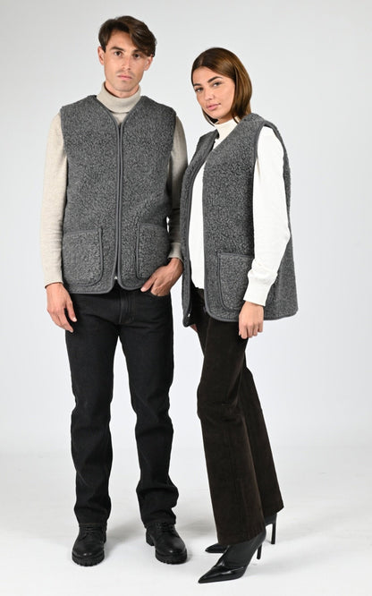 Gilet Textile Homme La Canadienne, modèle Cool de couleur anthracite
