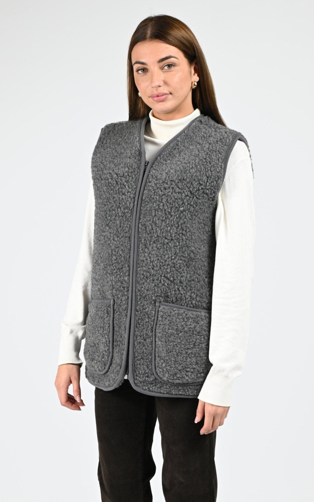 Gilet Textile Homme La Canadienne, modèle Cool de couleur anthracite