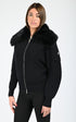 Veste Textile Femme Moose Knuckles, modèle Corina fzip m35lk650 de couleur black 292
