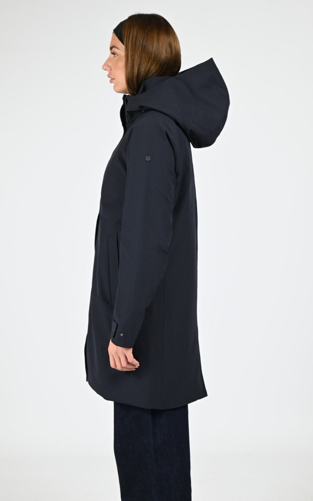 Parka Textile Femme Scandinavian Edition, modèle Cover ii de couleur midnight blue