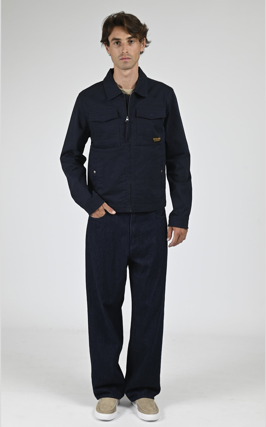 Blouson Textile Homme Daytona 73, modèle Cyclos 104122 de couleur navy