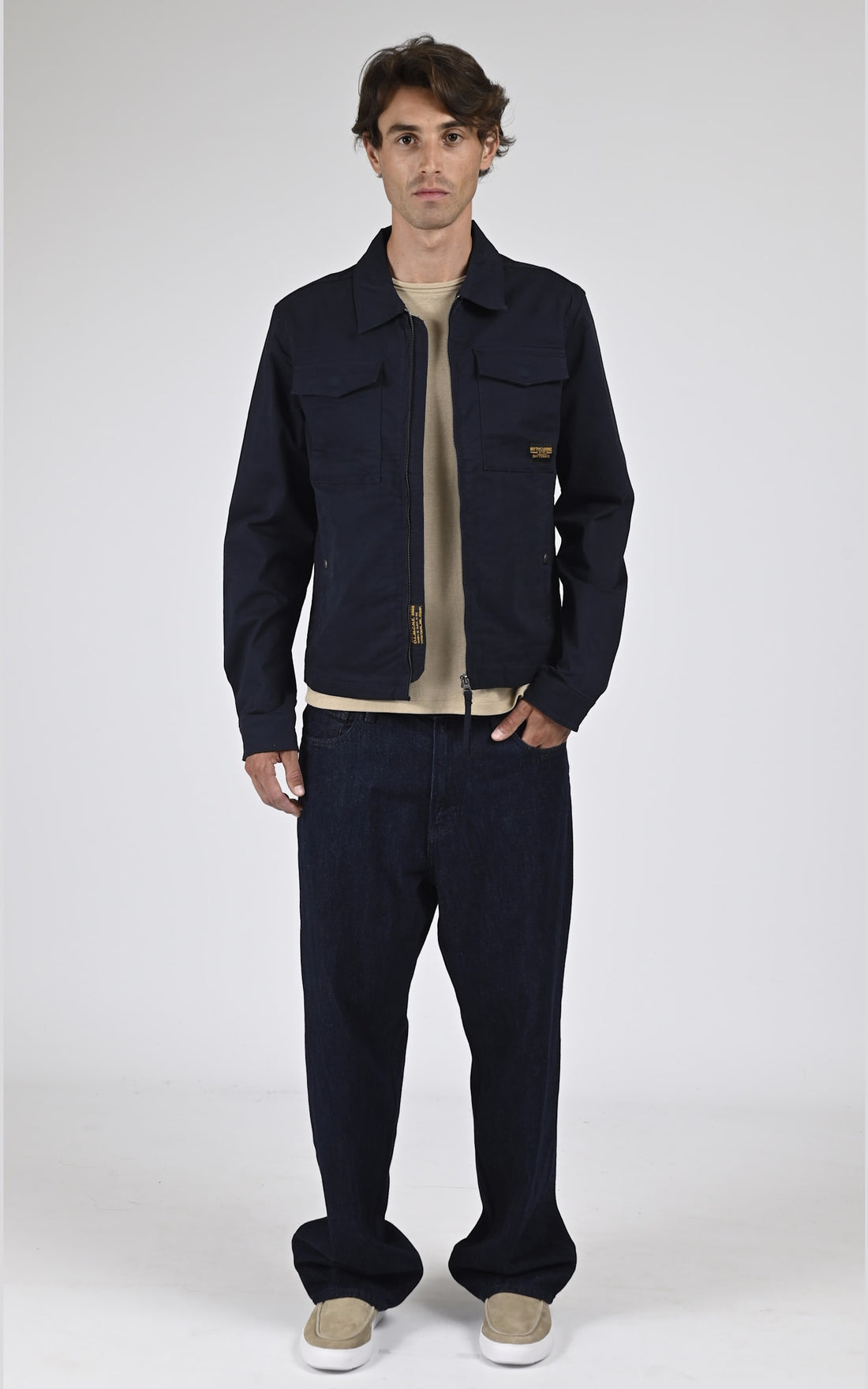 Blouson Textile Homme Daytona 73, modèle Cyclos 104122 de couleur navy
