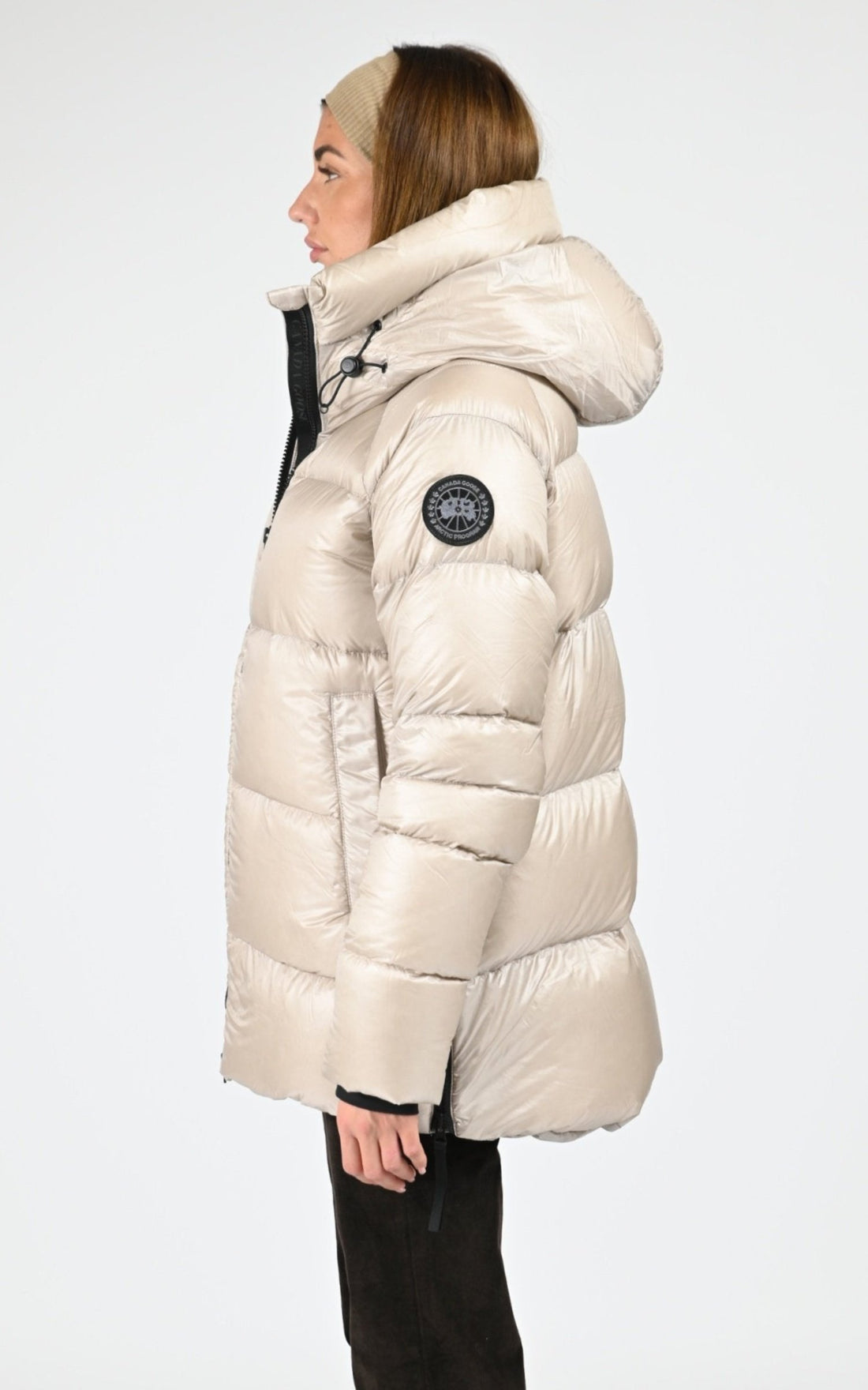 Ves doudoune Textile Femme Canada Goose, modèle Cypress puffer 2239lb de couleur limestone 432