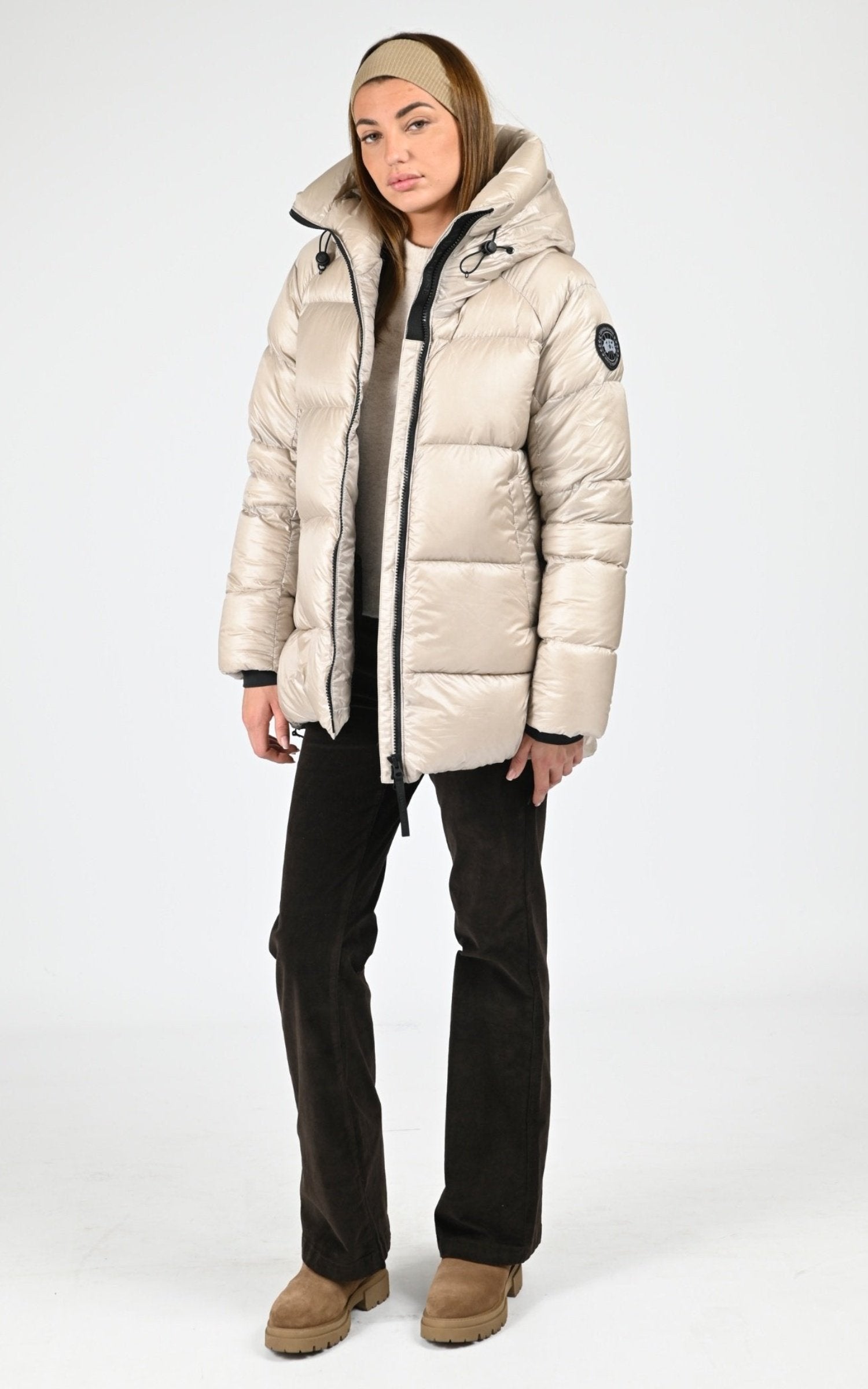 Ves doudoune Textile Femme Canada Goose, modèle Cypress puffer 2239lb de couleur limestone 432 2