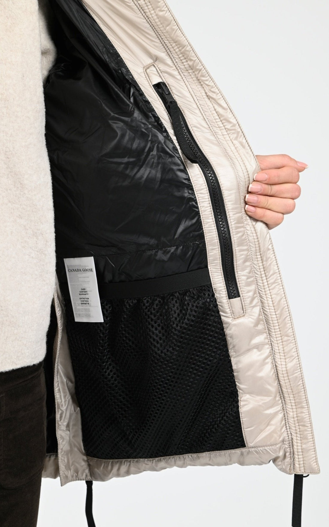 Ves doudoune Textile Femme Canada Goose, modèle Cypress puffer 2239lb de couleur limestone 432