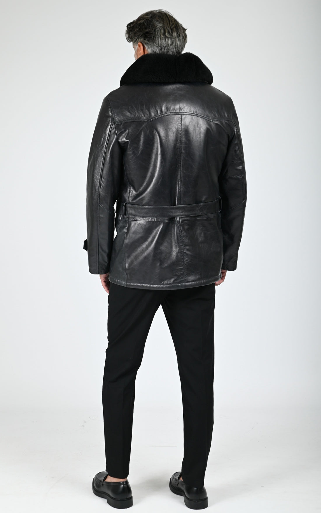 Authentique Canadienne cuir noir