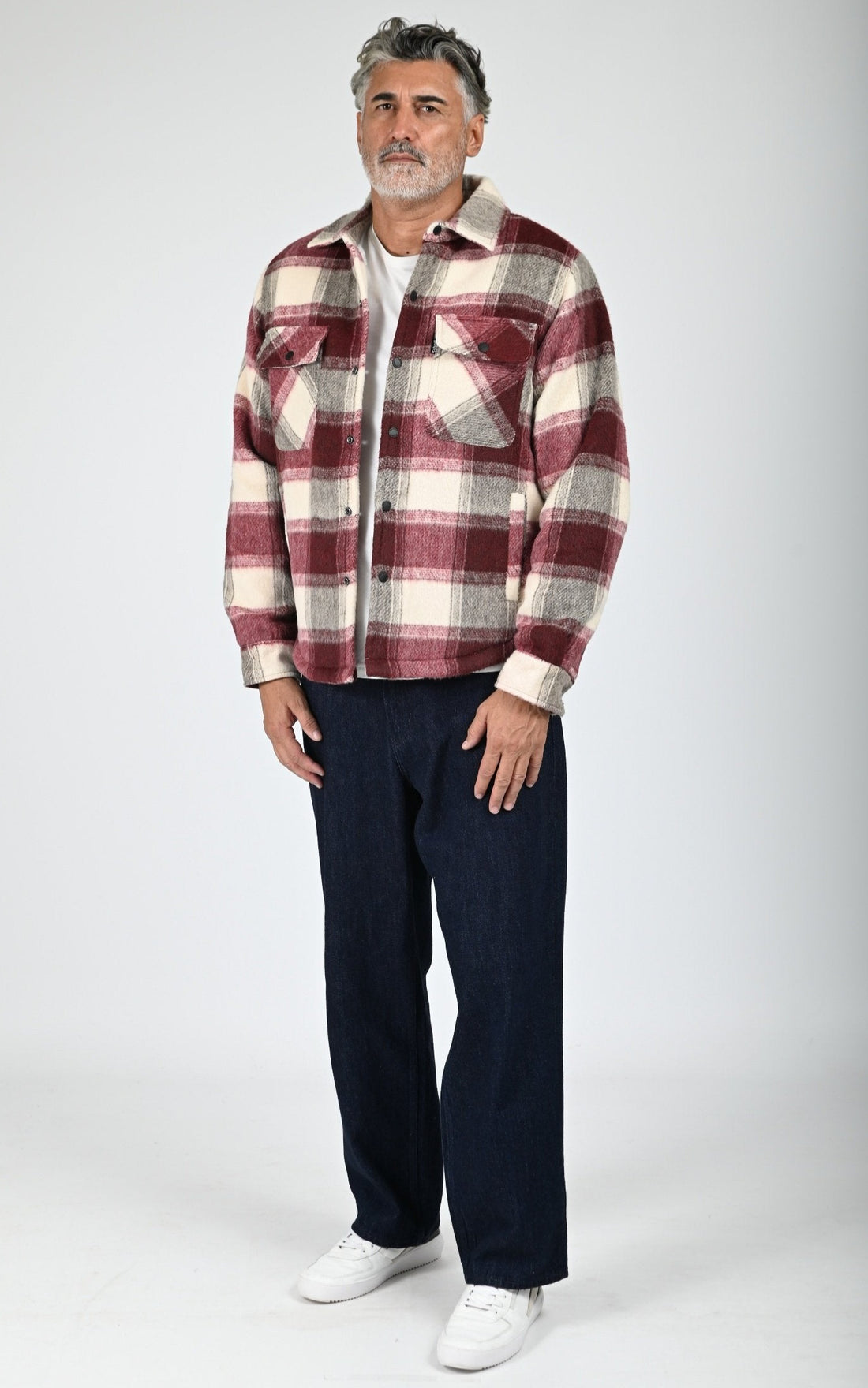 Surchemise sherpa Cary rouge