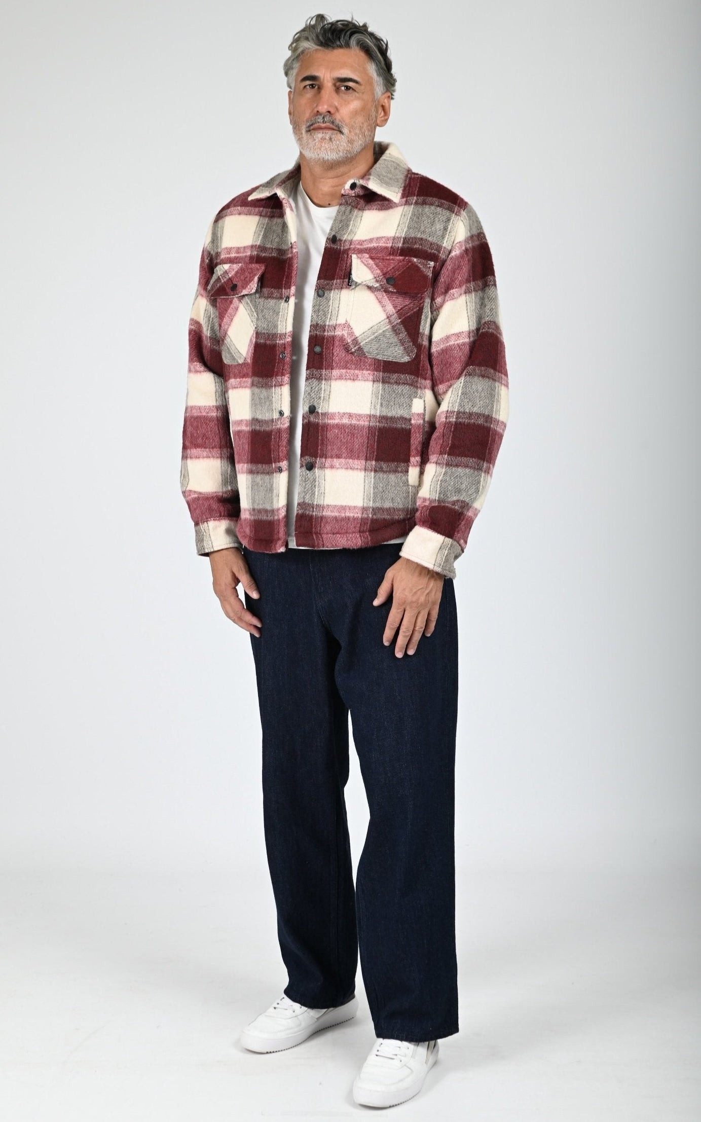 Surchemise sherpa Cary rouge 2