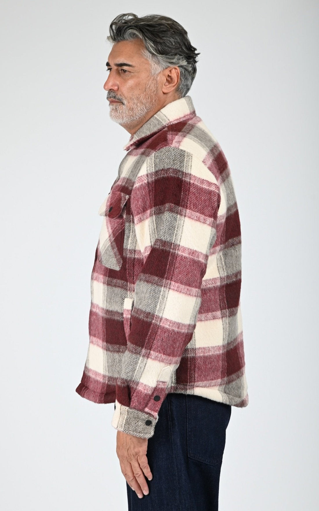 Surchemise sherpa Cary rouge