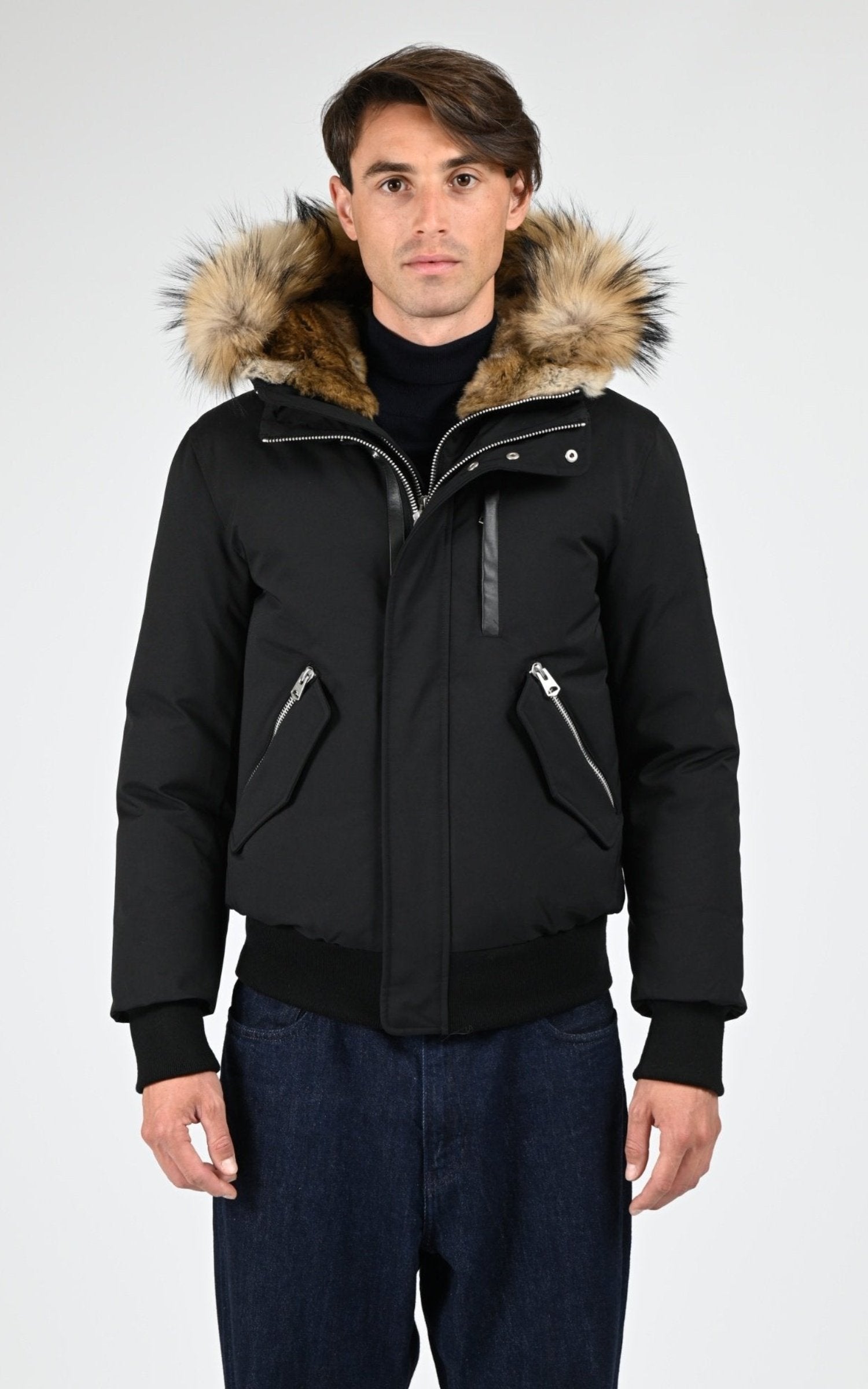 Bl doudoune Textile Homme Mackage, modèle Dixon-f de couleur noir - vue ouverte 1