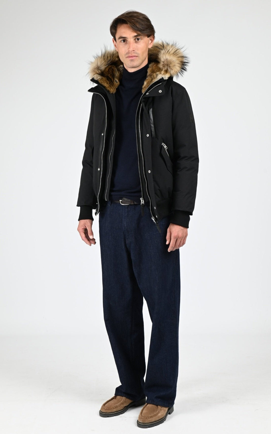 Bl doudoune Textile Homme Mackage, modèle Dixon-f de couleur noir - vue ouverte