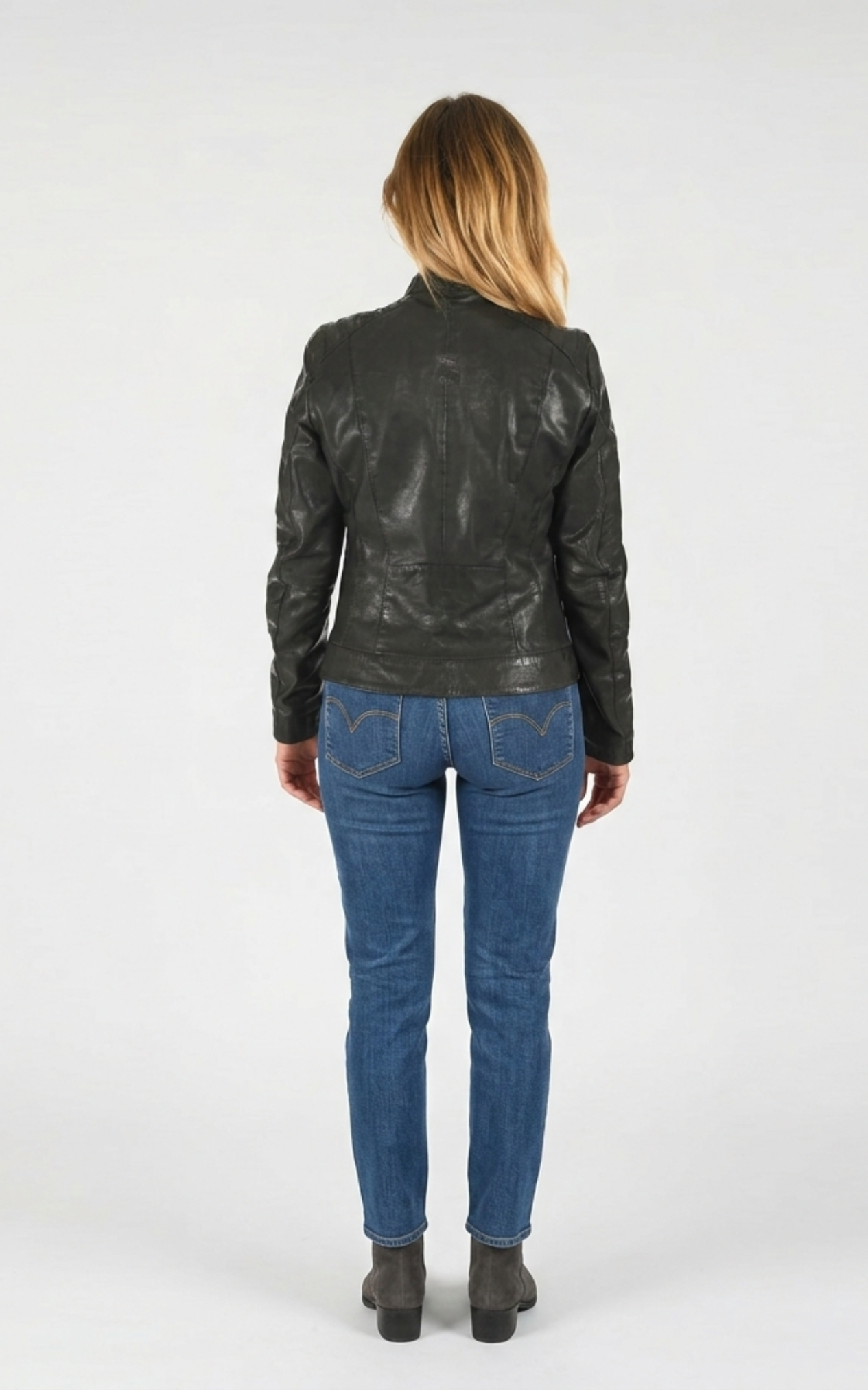 Blouson en cuir d&