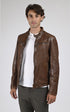 Blouson Cuir Homme Daytona 73, modèle Dustin 100233 de couleur marron