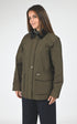 Veste Textile Femme Woolrich, modèle Dust jkt ou2115 de couleur dark green