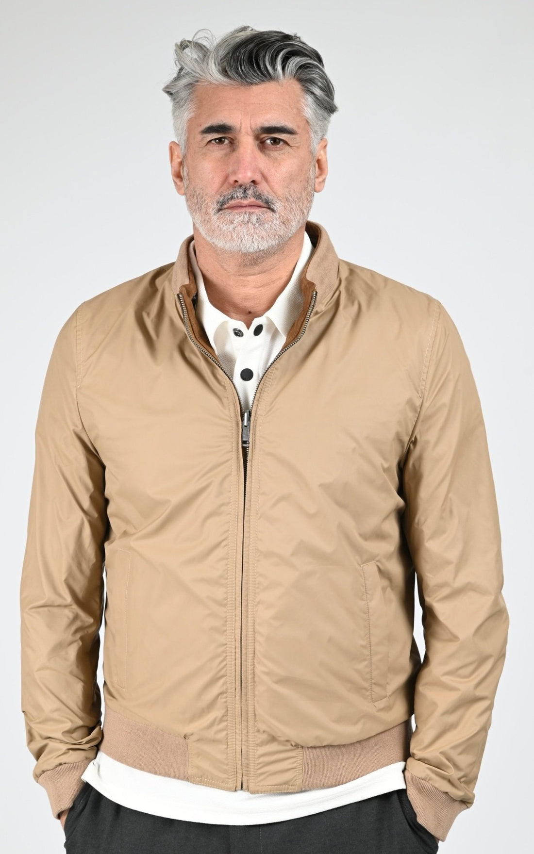 Blouson Daim Homme Cuirco, modèle Dylan 65208 de couleur bicolor 1 613