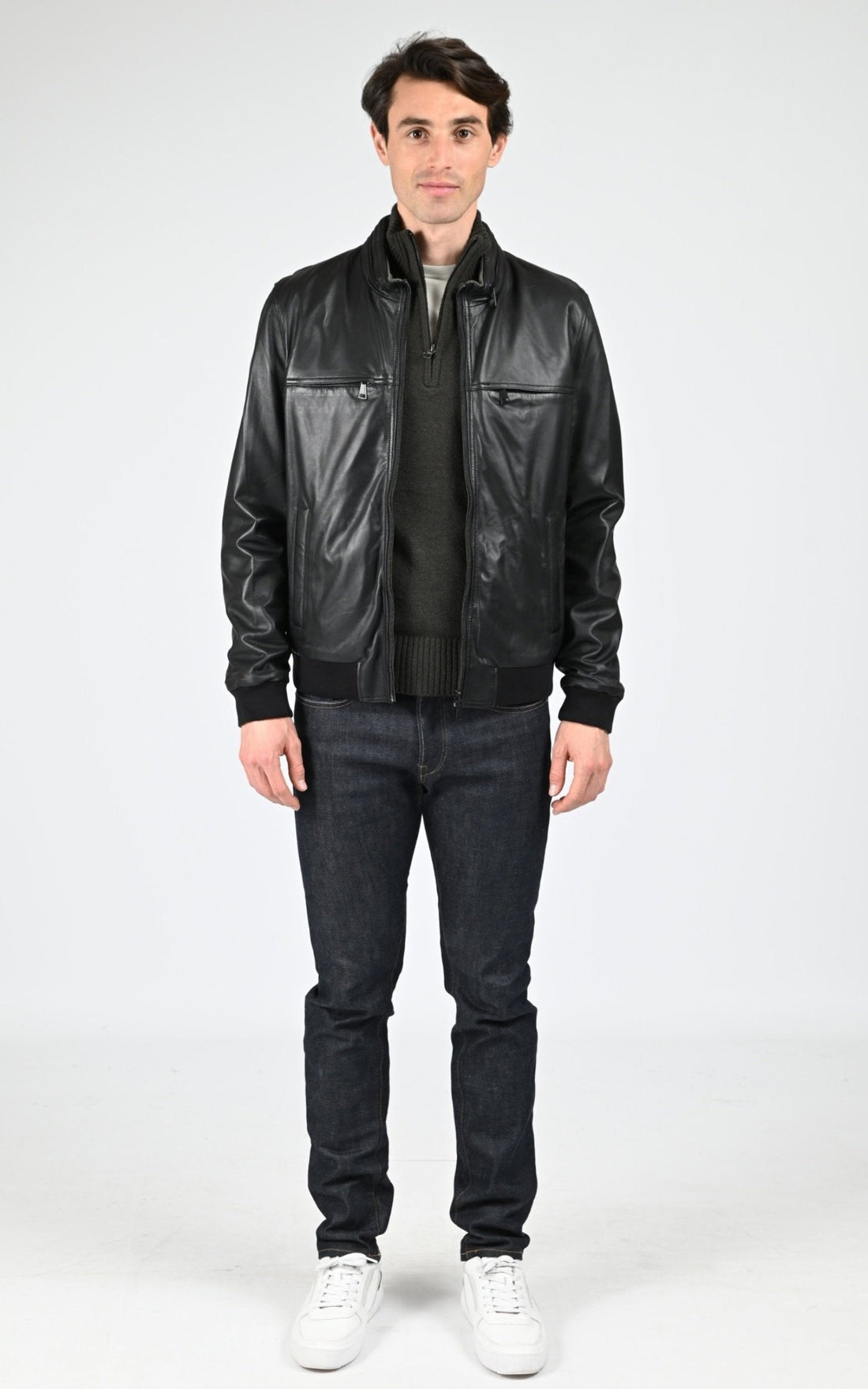 Blouson Cuir Homme Cuirco, modèle Dylan 65228 de couleur bicolor 6 618