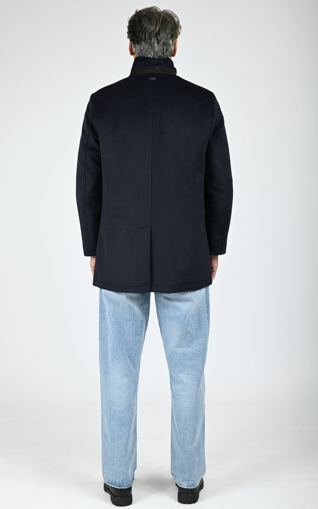 Manteau Duran laine bleu marine