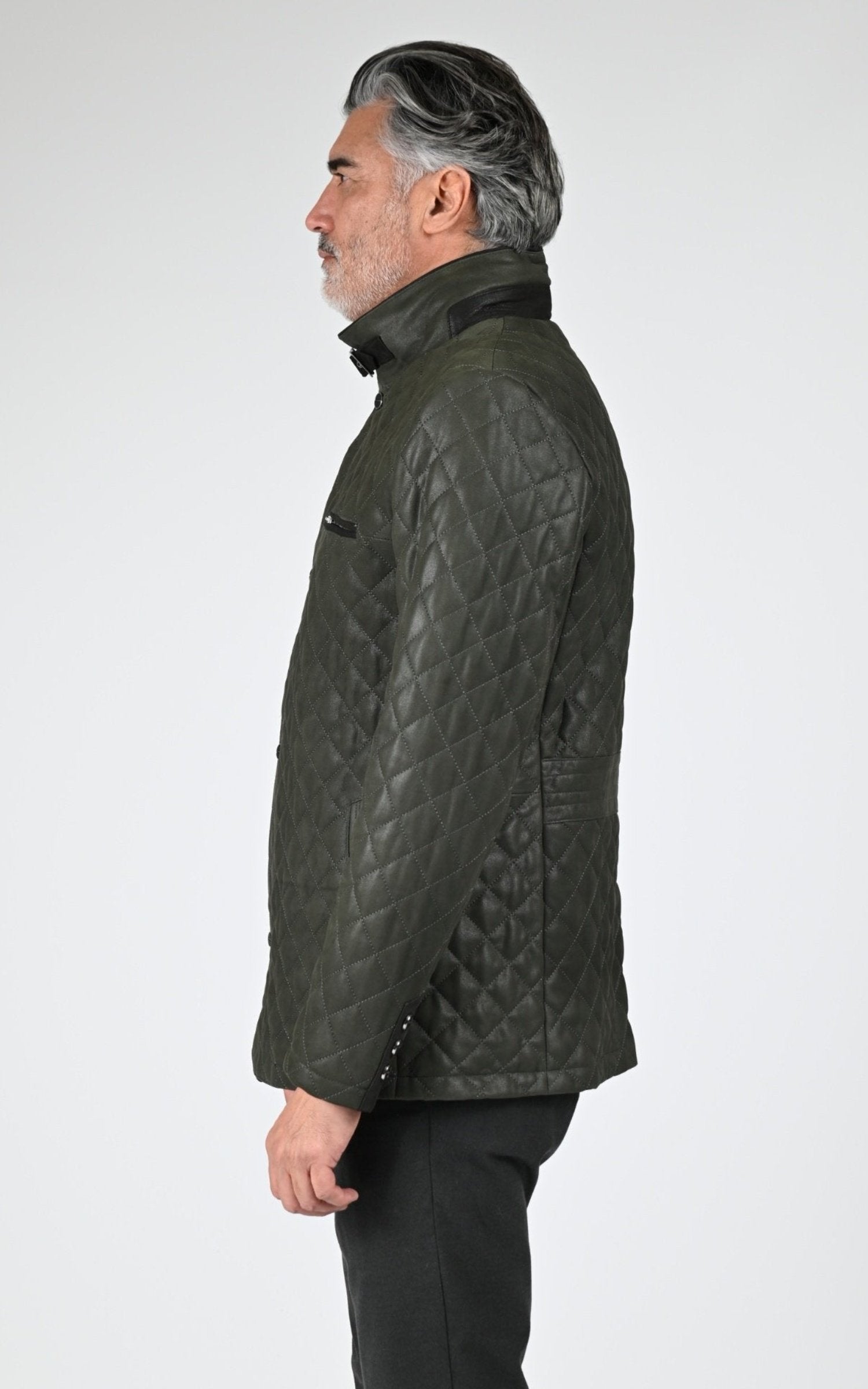 A &quot;E09&quot; Vert La Canadienne Veste Homme back photo 3