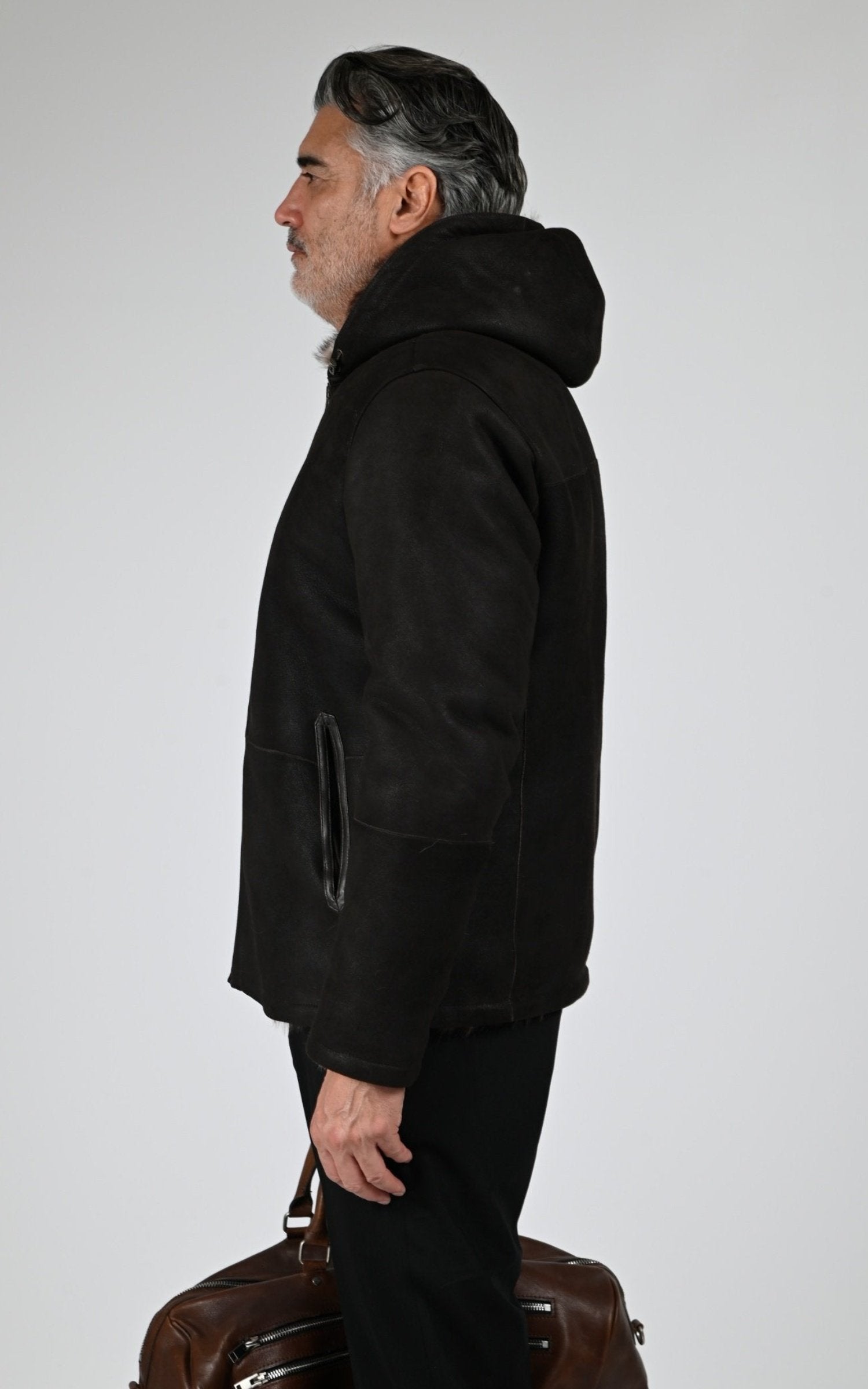 Veste Df Homme La Canadienne, modèle E2016k de couleur brown