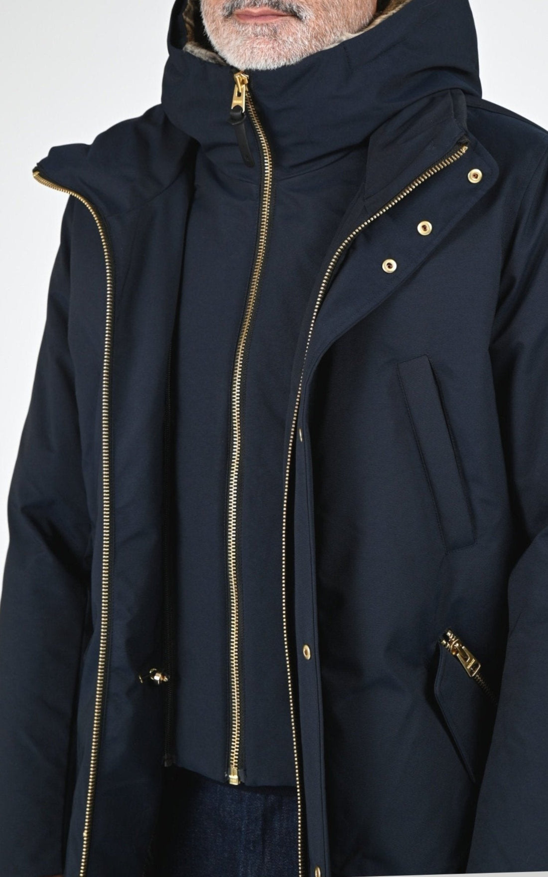 A &quot;EDWARD-F&quot; Marine Mackage Ves Doudoune Homme opened photo